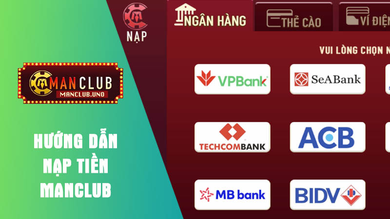 Cách nạp tiền manclub cho tân thủ